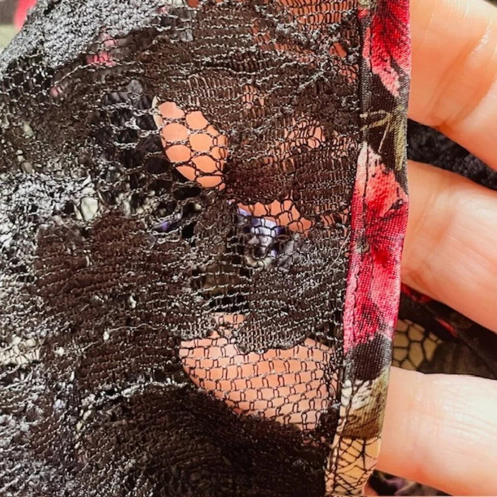 Vintage Victoria’s Secret Gold Label Teddy Romper Lace Floral Satin Dainty Med - Picture 6 of 13